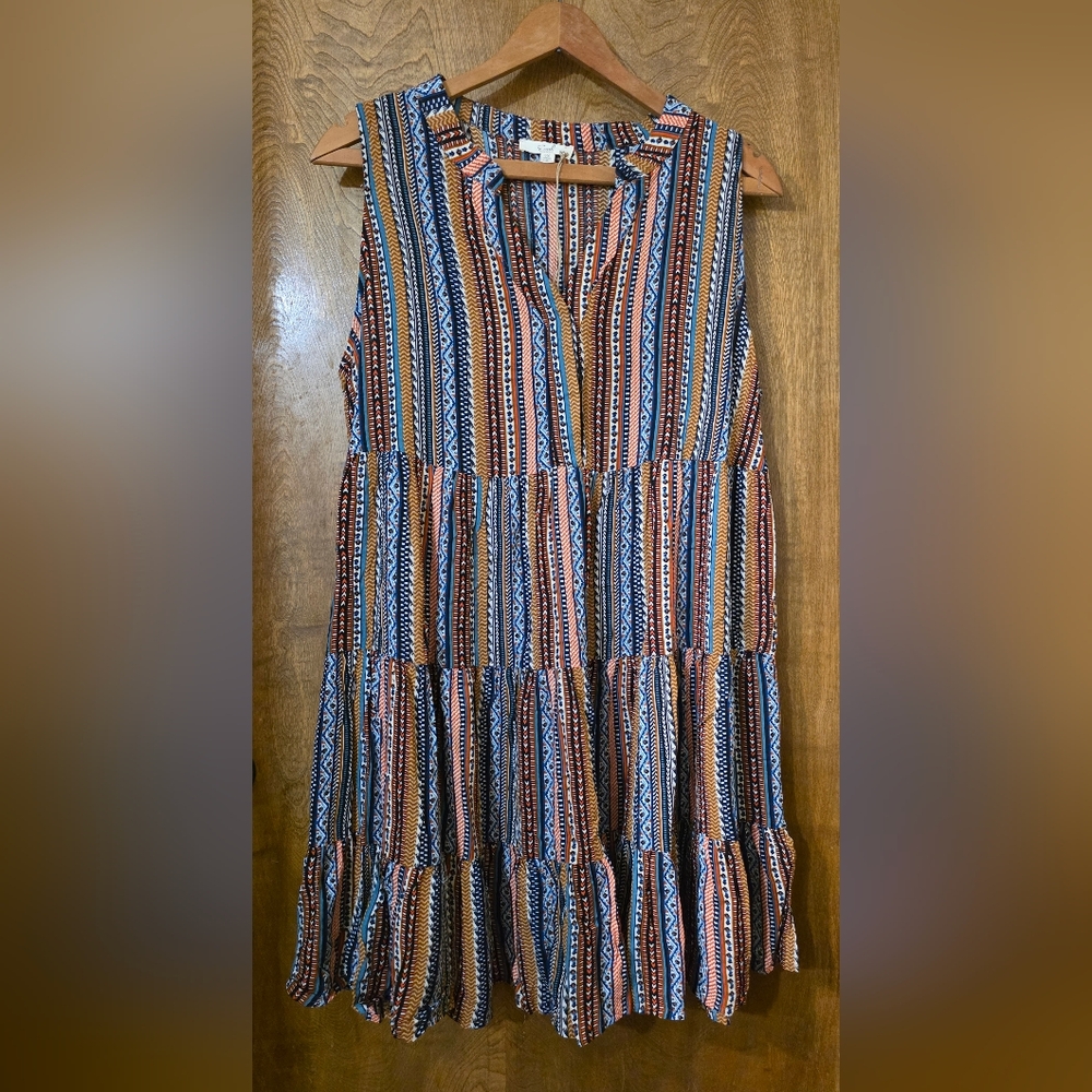 Easel New With Tags - Sleeveless Boho Western Style Dress - Picture 2 of 8
